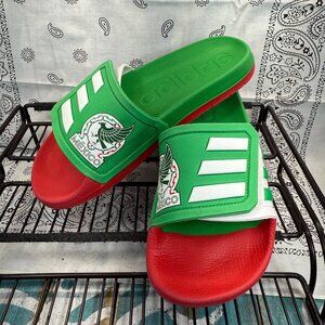 Adidas Adilette TND Mexico Green White Red Slides GX9710 Men’s Size 5